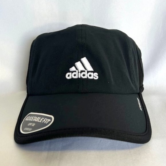 Adidas Superlite, Aeroready, Black Cap, Unisex One-Size, Adjustable, UPF 50 - Picture 1 of 9